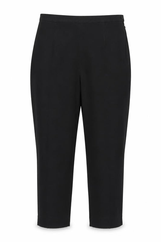 Berkertex Womens Black Polyester Trousers Size 16 Regular Zip