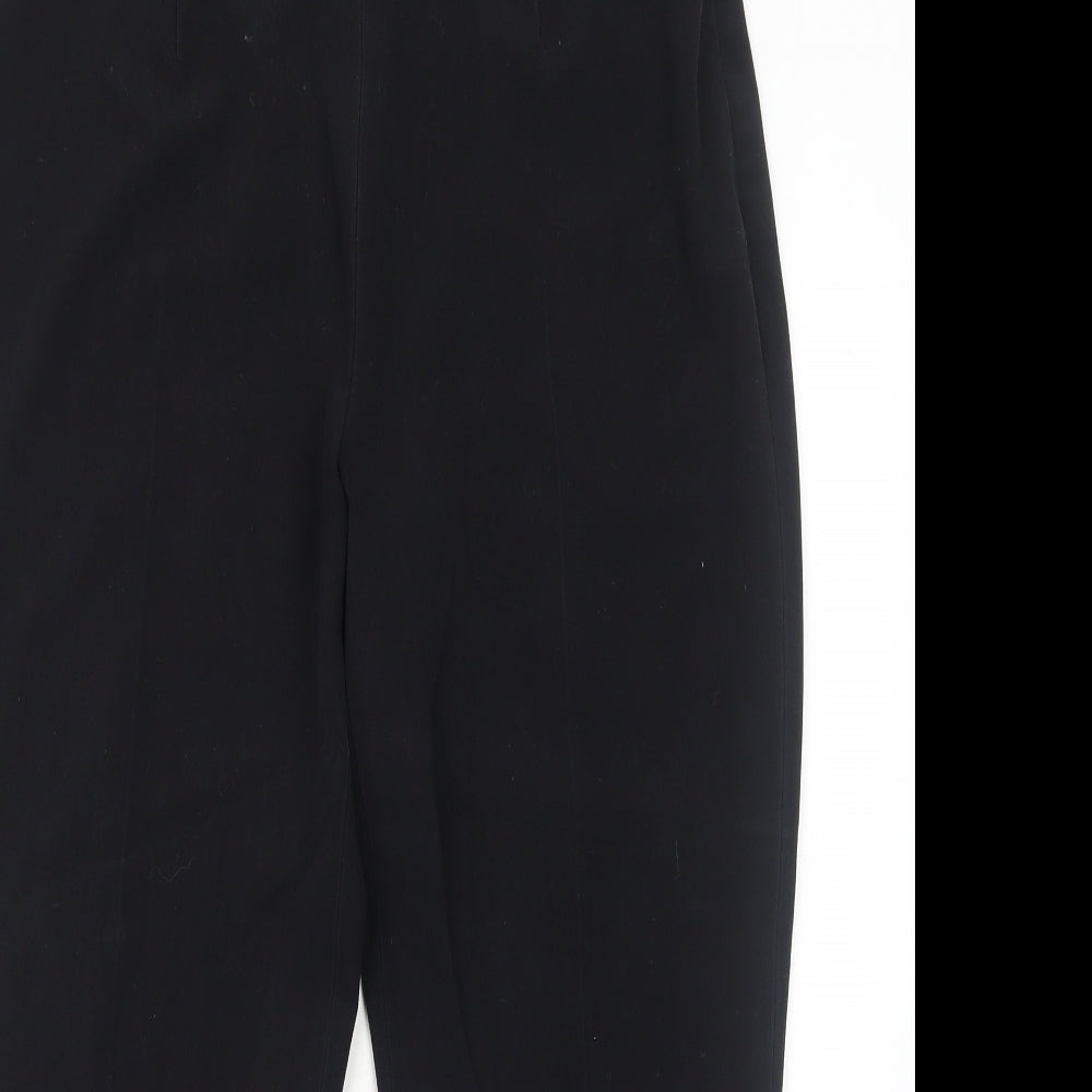 Berkertex Womens Black Polyester Trousers Size 16 Regular Zip