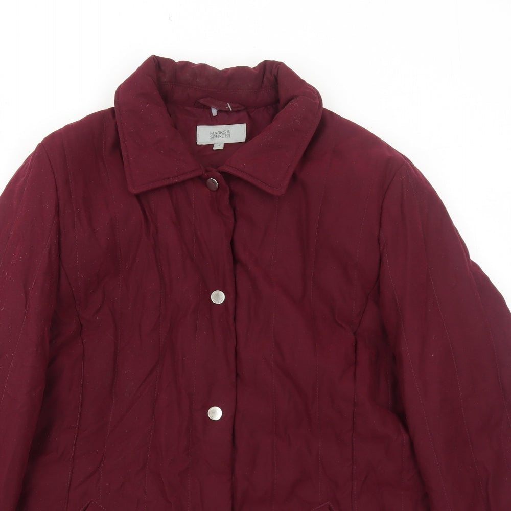 Womens UK Size 14 Marks and Spencer Red Jacket