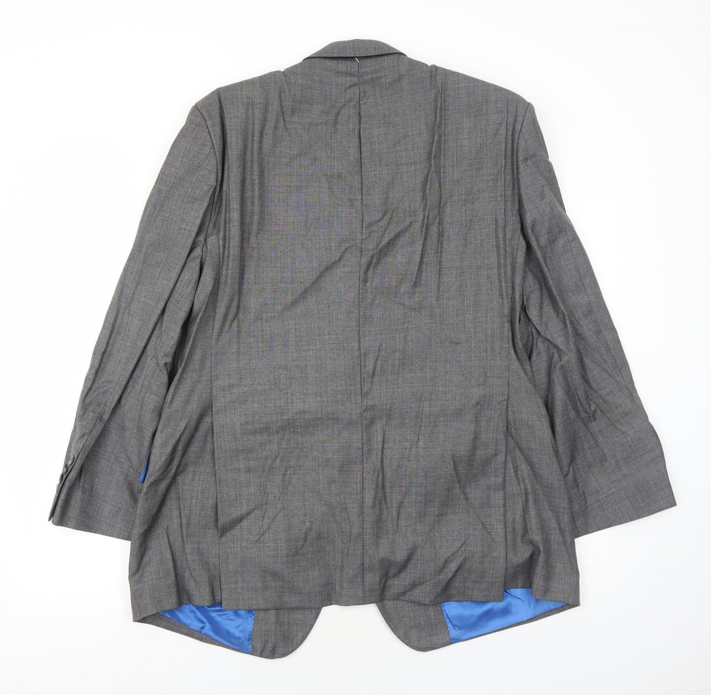 Wilkinson Bespoke Mens Grey Polyester Jacket Blazer Size 44 Regular
