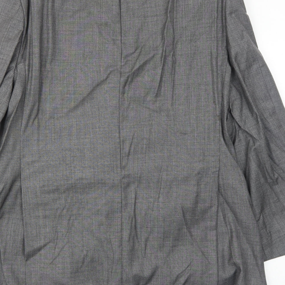 Wilkinson Bespoke Mens Grey Polyester Jacket Blazer Size 44 Regular