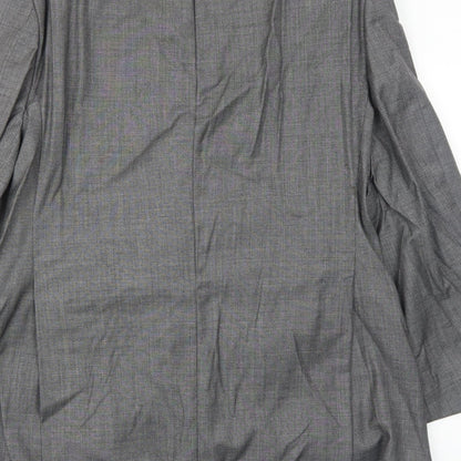 Wilkinson Bespoke Mens Grey Polyester Jacket Blazer Size 44 Regular