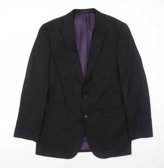 Mens UK Size 40 Taylor & Wright Regular Black Suit Jacket