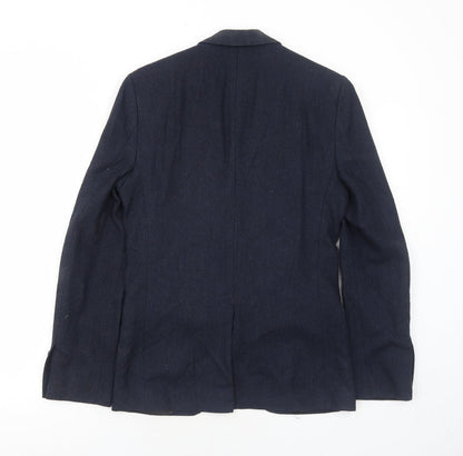 Mens UK Size 34 Topman Regular Blue Suit Jacket