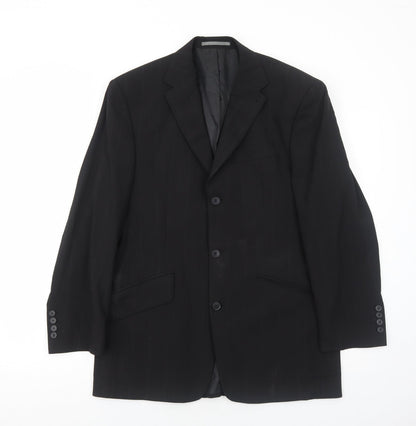 Mens UK Size 40 NEXT Regular Black Suit Jacket