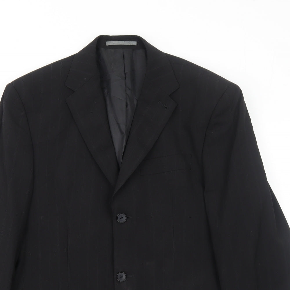 Mens UK Size 40 NEXT Regular Black Suit Jacket