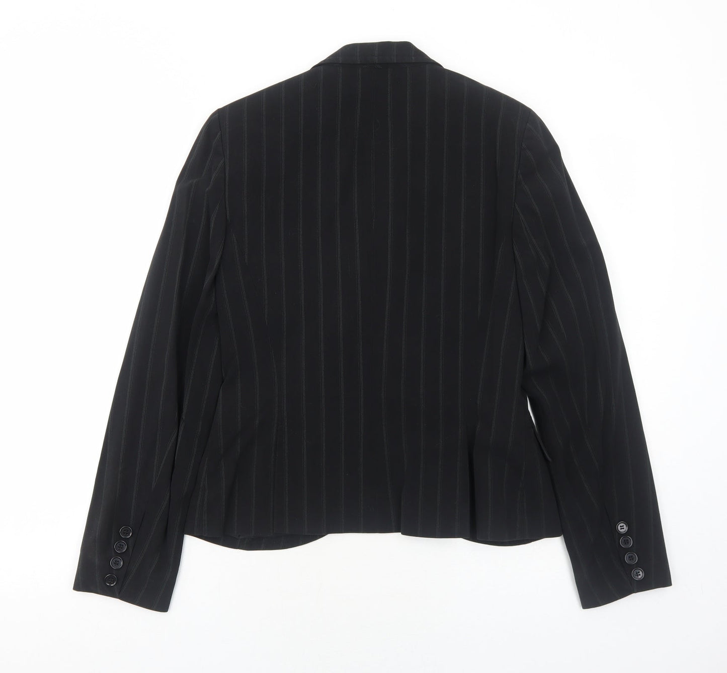 Womens UK Size 8 Internacionale Regular Black Blazer