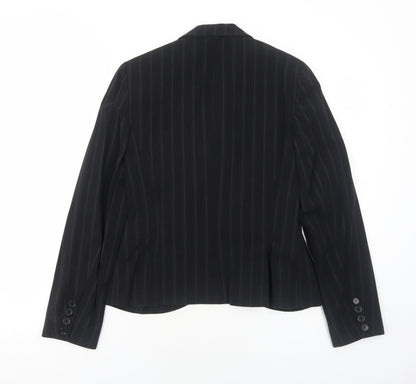 Womens UK Size 8 Internacionale Regular Black Blazer