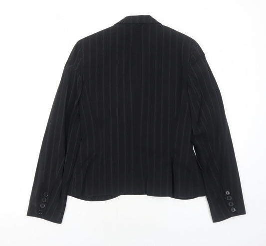 Womens UK Size 8 Internacionale Regular Black Blazer