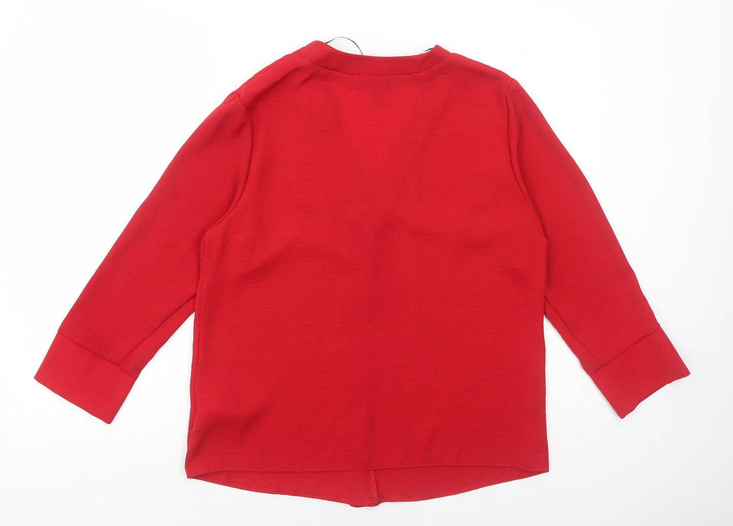 Womens UK Size 14 New Look Red Basic Blouse