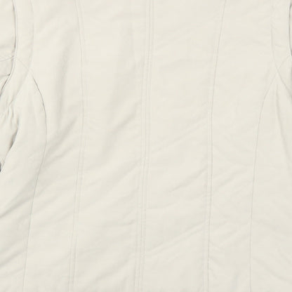 Elegance Womens Beige Jacket Size 14 Zip