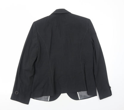 Marks and Spencer Womens Grey Polyester Jacket Blazer Size 14