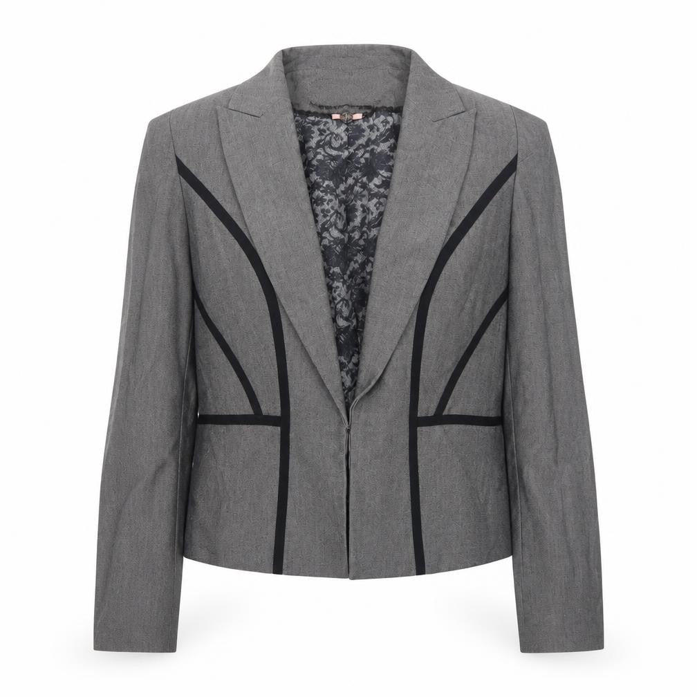 Womens UK Size 12 Marks and Spencer Regular Grey Blazer