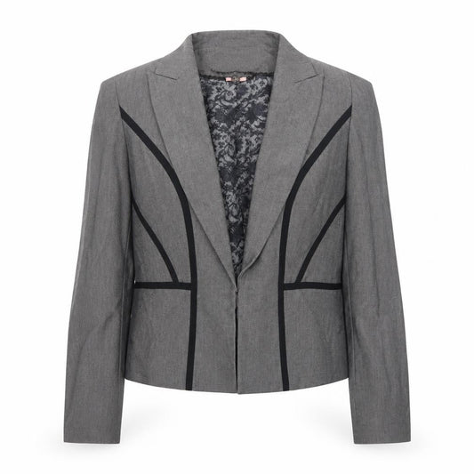 Womens UK Size 12 Marks and Spencer Regular Grey Blazer