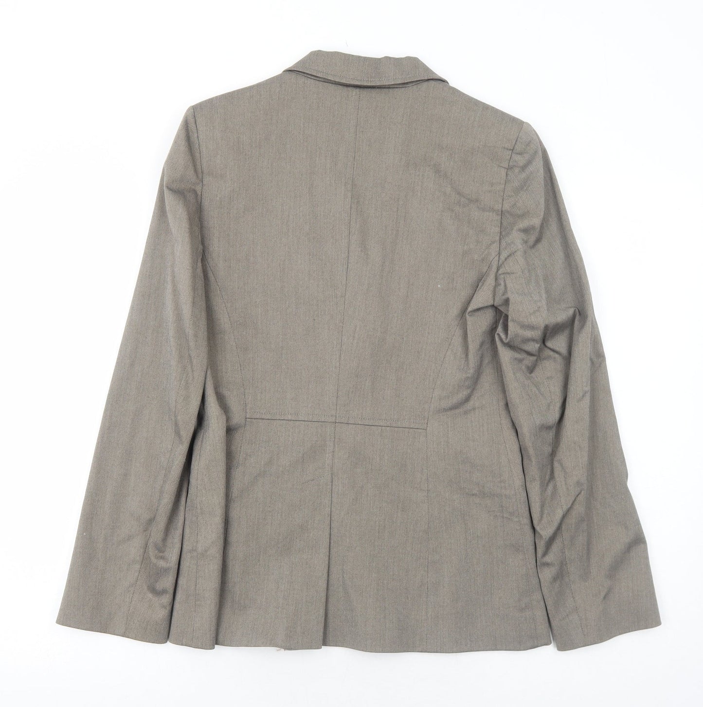 Oasis Womens Grey Polyester Jacket Suit Jacket Size 10