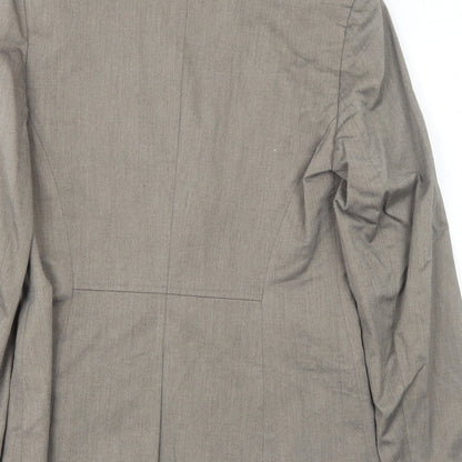 Oasis Womens Grey Polyester Jacket Suit Jacket Size 10