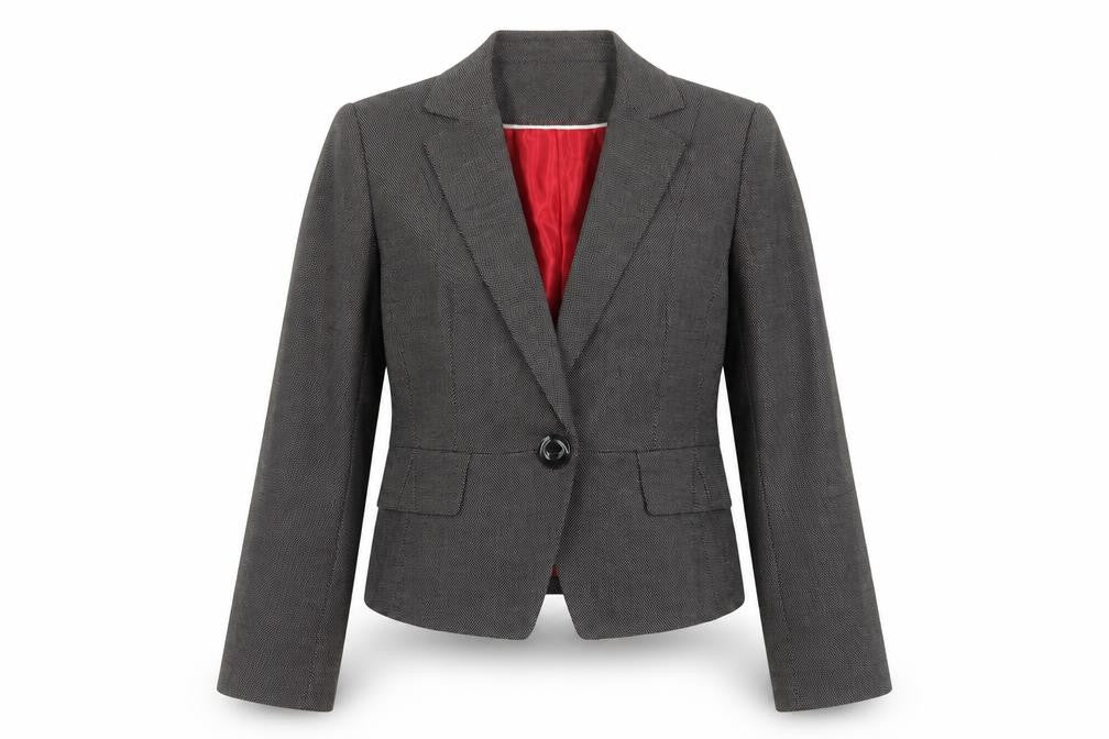 Womens UK Size 10 Marks and Spencer Petites Grey Suit Jacket