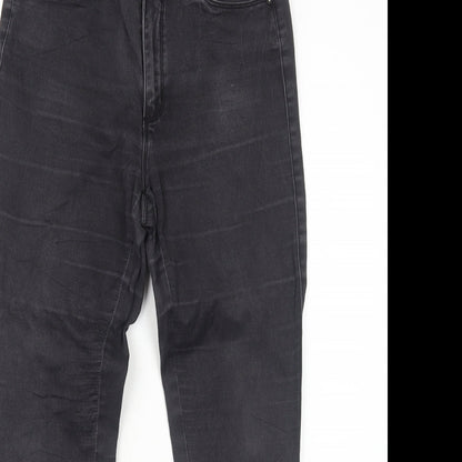 Only Womens Black Cotton Skinny Jeans Size L Regular Zip