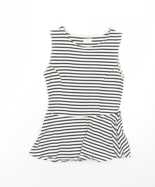 Womens UK Size 10 New Look White Basic Tank