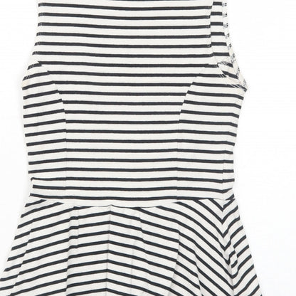 Womens UK Size 10 New Look White Basic Tank
