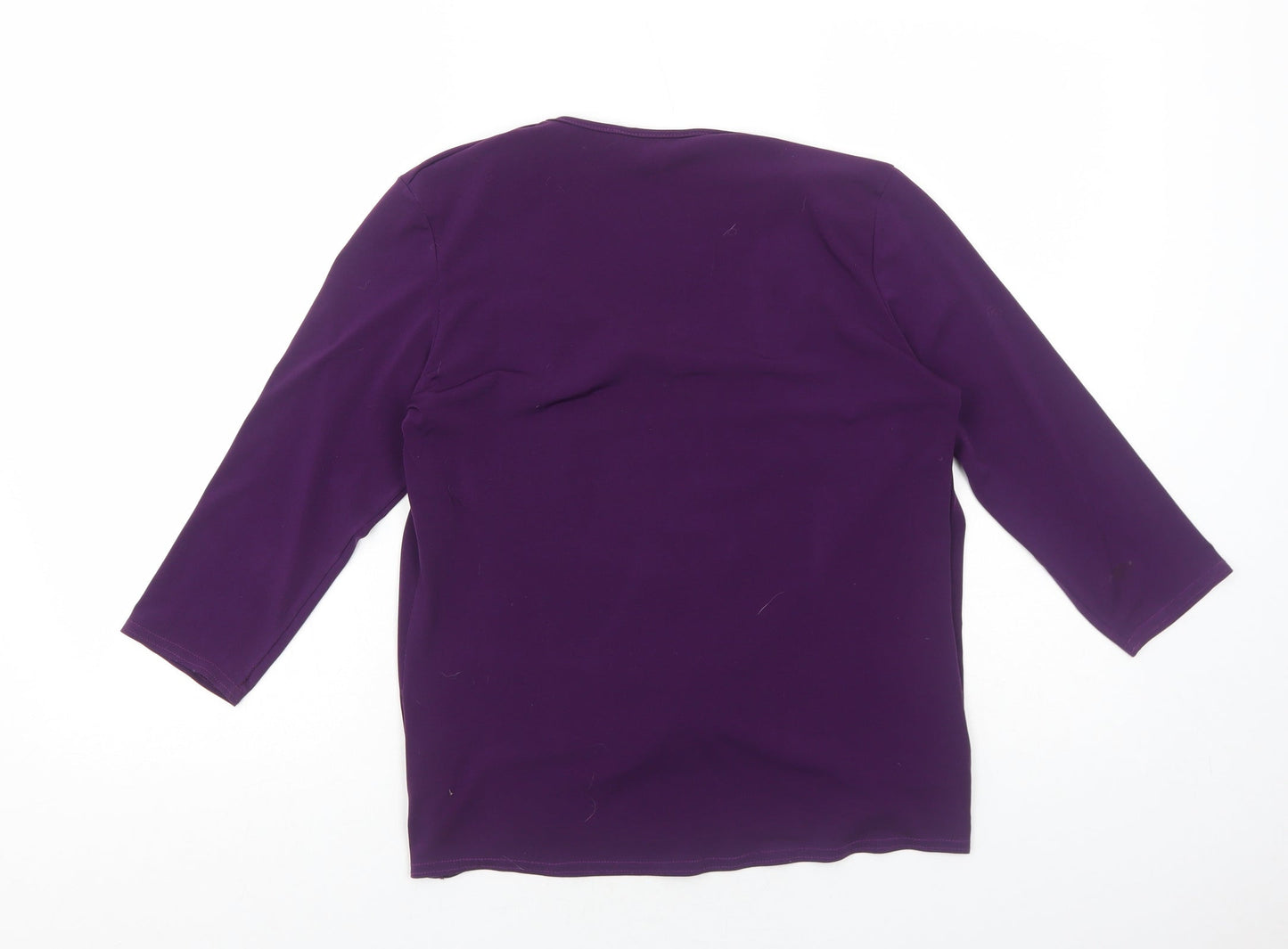 Womens UK Size 12 Mimosa Purple Basic Blouse