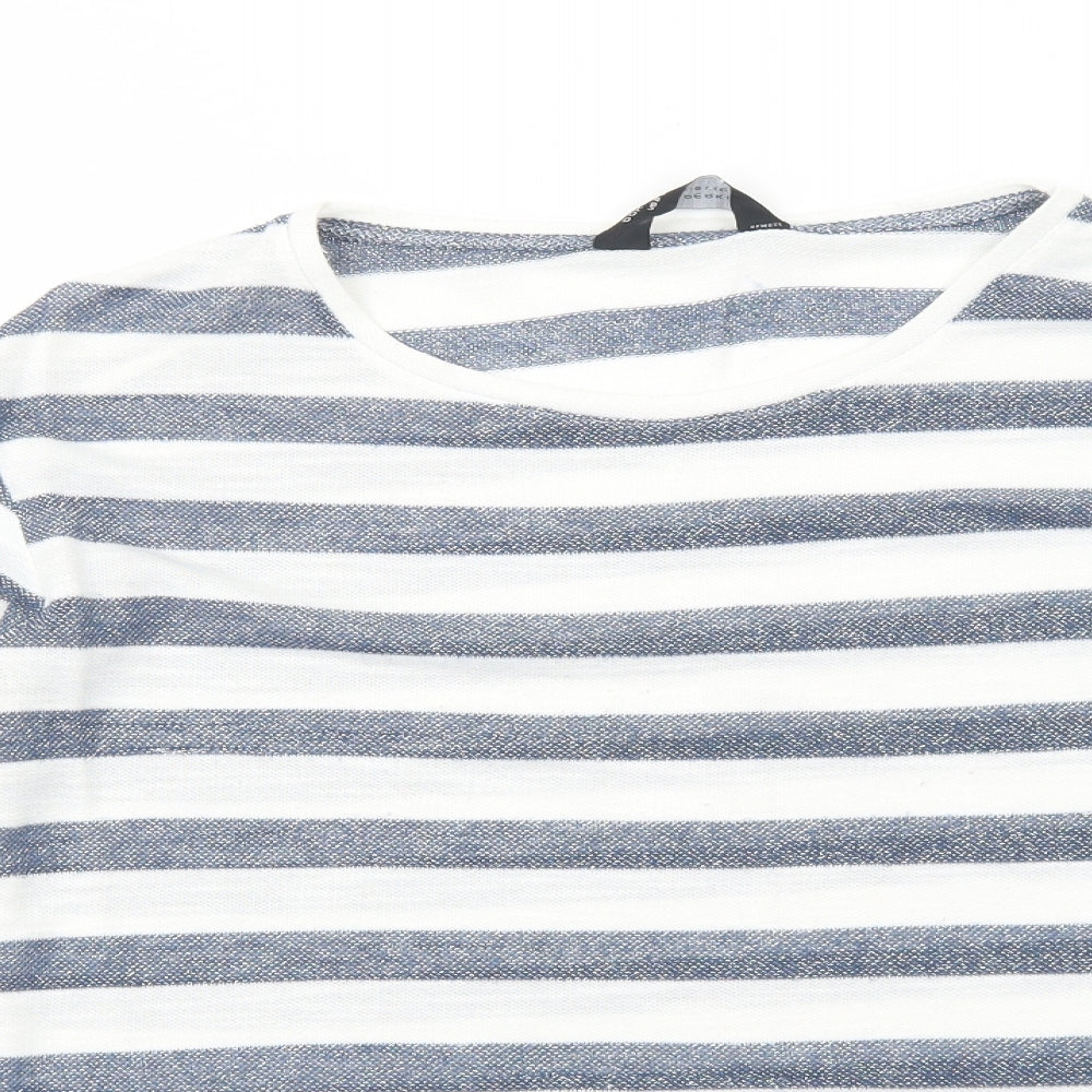 Womens UK Size 12 Dorothy Perkins White Basic T-Shirt