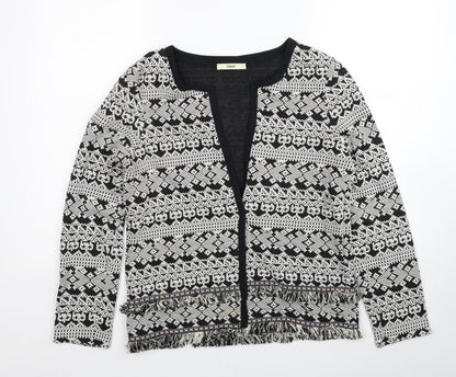 Womens UK Size S Oasis Black Cardigan Jumper