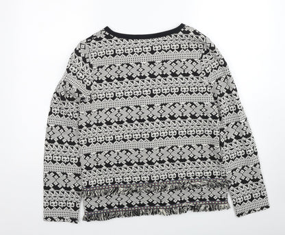 Womens UK Size S Oasis Black Cardigan Jumper