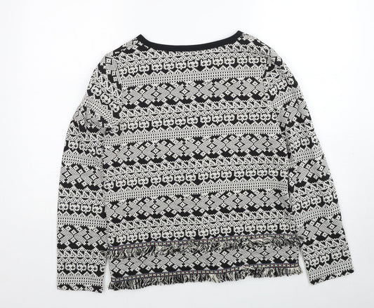 Womens UK Size S Oasis Black Cardigan Jumper