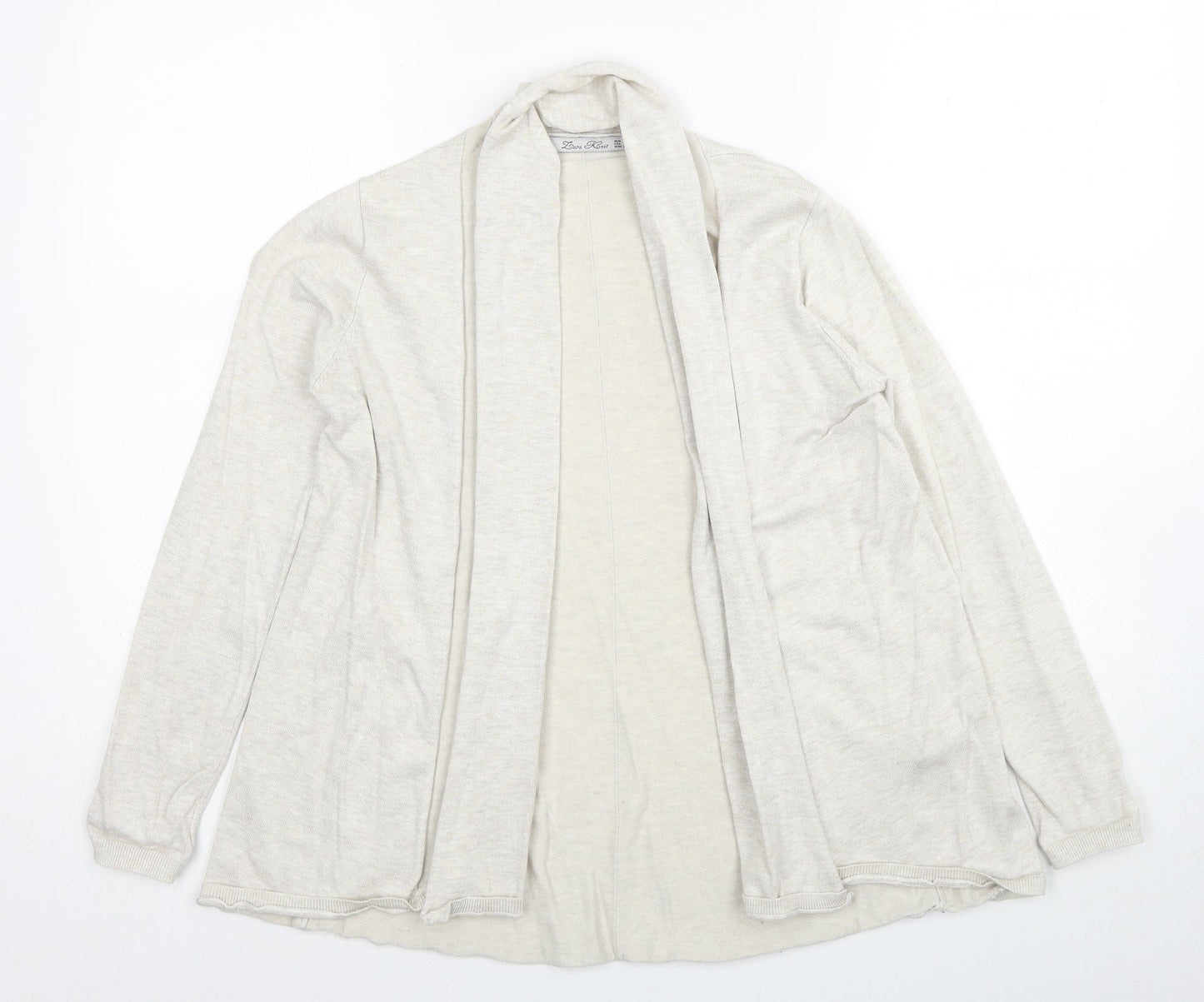 Womens UK Size S Zara Beige Cardigan Jumper
