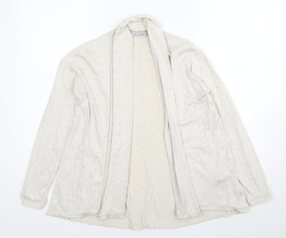 Womens UK Size S Zara Beige Cardigan Jumper