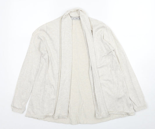 Womens UK Size S Zara Beige Cardigan Jumper