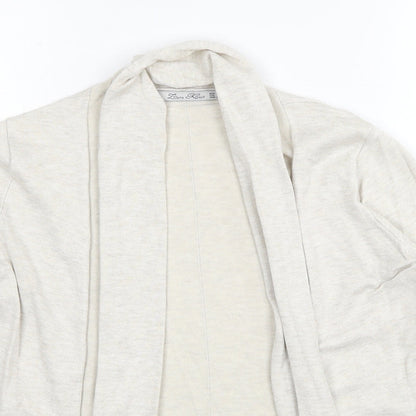Womens UK Size S Zara Beige Cardigan Jumper