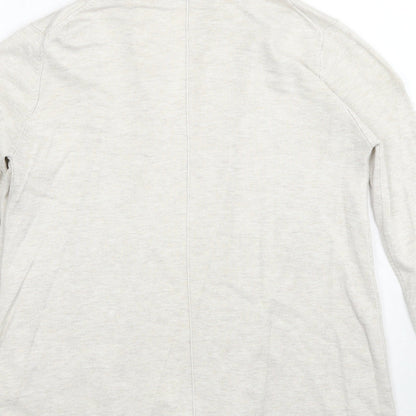 Womens UK Size S Zara Beige Cardigan Jumper