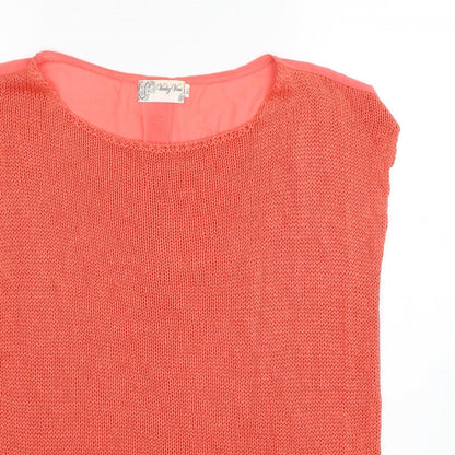 Womens UK Size M Voulez-Vous Pink Basic Tank