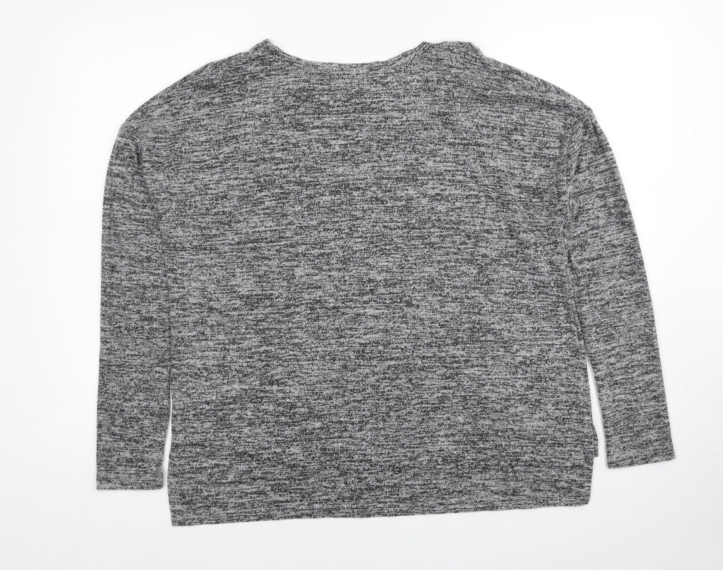 Primark Womens Grey Round Neck Polyester Pullover Jumper Size 10