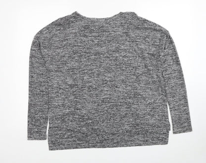 Primark Womens Grey Round Neck Polyester Pullover Jumper Size 10