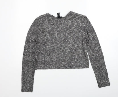 Womens UK Size S FOREVER 21 Grey Pullover Jumper