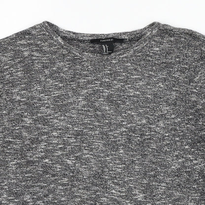 Womens UK Size S FOREVER 21 Grey Pullover Jumper