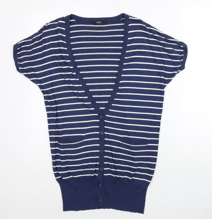 Womens UK Size 10 Marks and Spencer Blue Cardigan Jumper