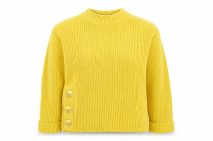 Womens UK Size 8 TU Yellow Pullover Jumper
