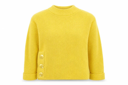 Womens UK Size 8 TU Yellow Pullover Jumper