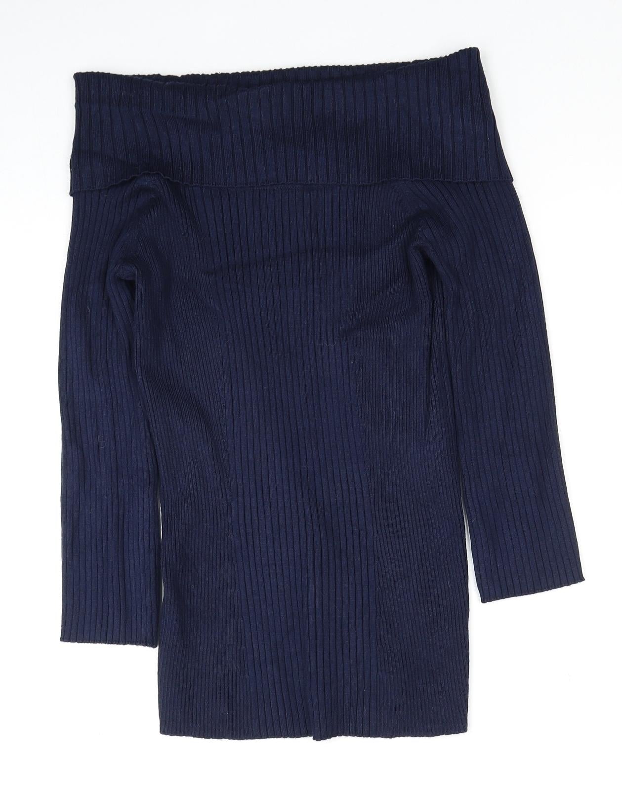 Womens UK Size M Verve Ami Blue Pullover Jumper