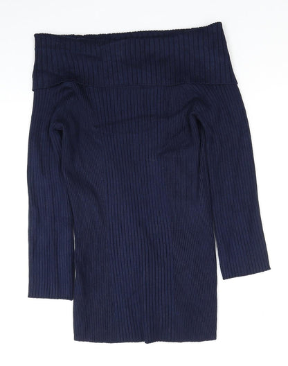 Womens UK Size M Verve Ami Blue Pullover Jumper