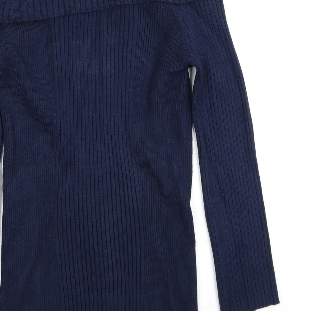 Womens UK Size M Verve Ami Blue Pullover Jumper