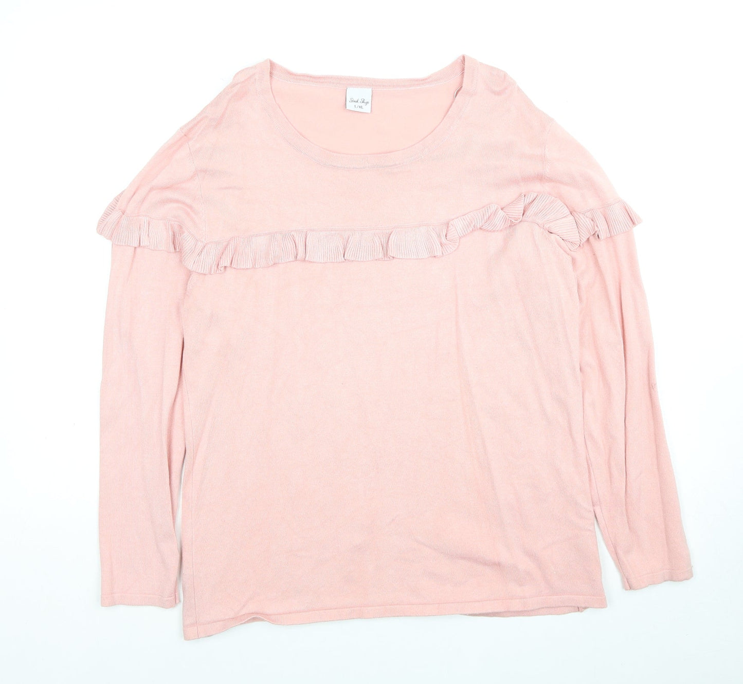 Womens UK Size L Stock Shop Pink Pullover Jumper