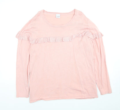 Womens UK Size L Stock Shop Pink Pullover Jumper