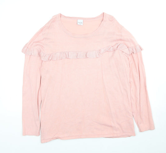 Womens UK Size L Stock Shop Pink Pullover Jumper