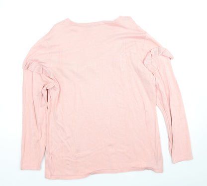 Womens UK Size L Stock Shop Pink Pullover Jumper