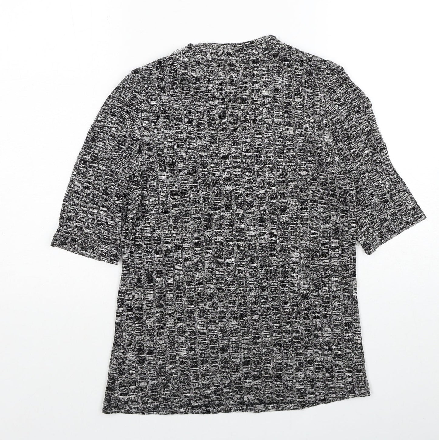 Glamorous Womens Black Round Neck Viscose Pullover Jumper Size S